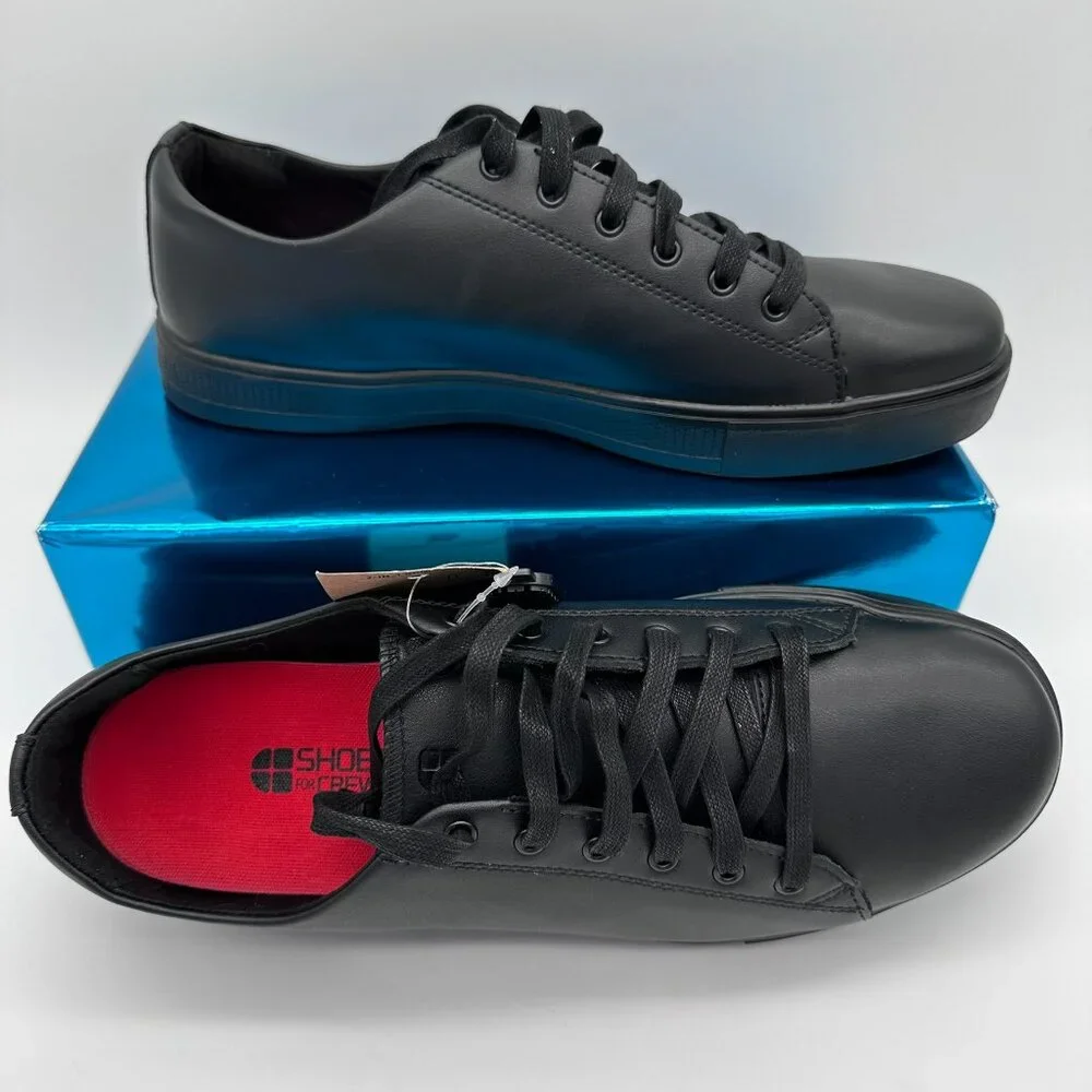 Shoes For Crews Old School Low Rider IV Slip Resistant Shoes Size 12 Wide, Black